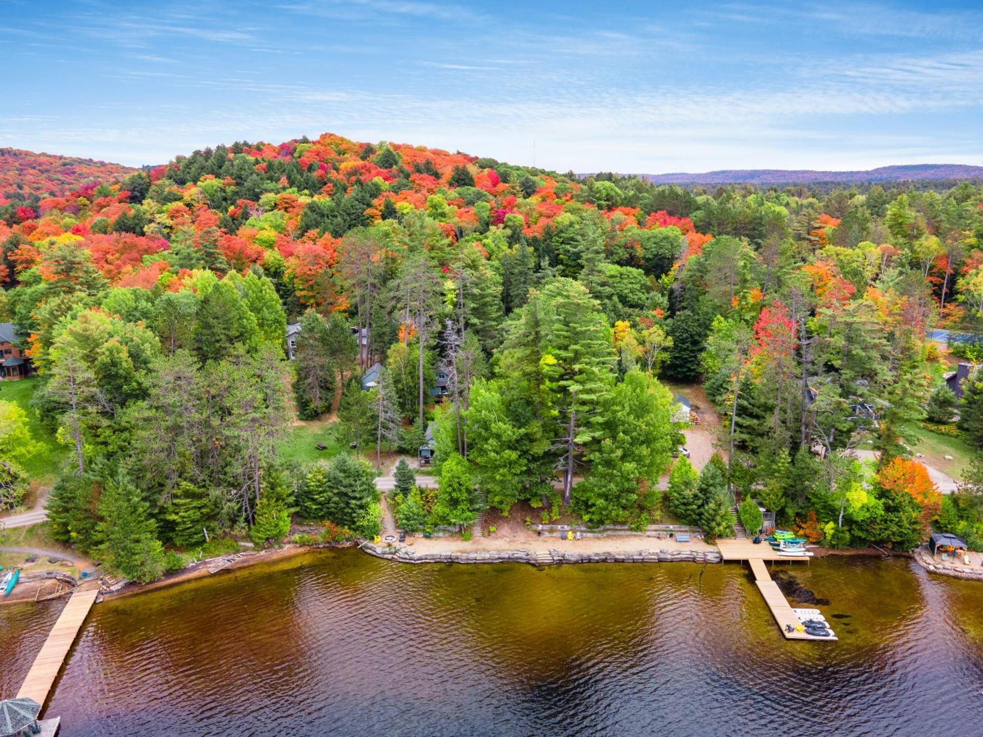 Muskoka Waterfront Retreat Dwight Exterior foto